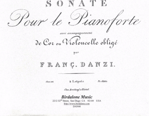Danzi: Sonata in E minor