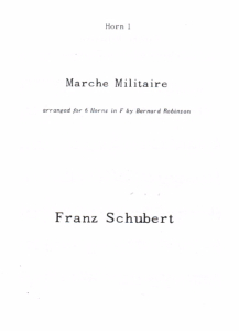 Schubert: Marche Militaire (6 horns)