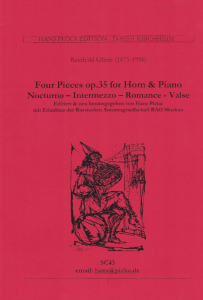 Gliere: 4 Pieces Op.35/6,7,10,11