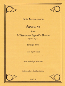 Mendelssohn: Nocturne (8 horns)