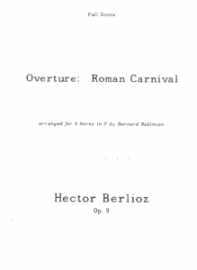 Berlioz: Roman Carnival Overture (8 horns)